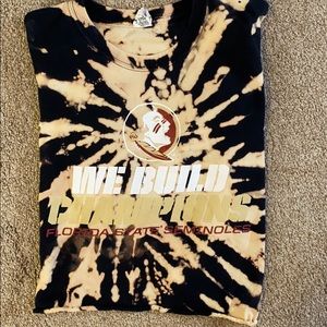 Cropped bleached FSU shirt
